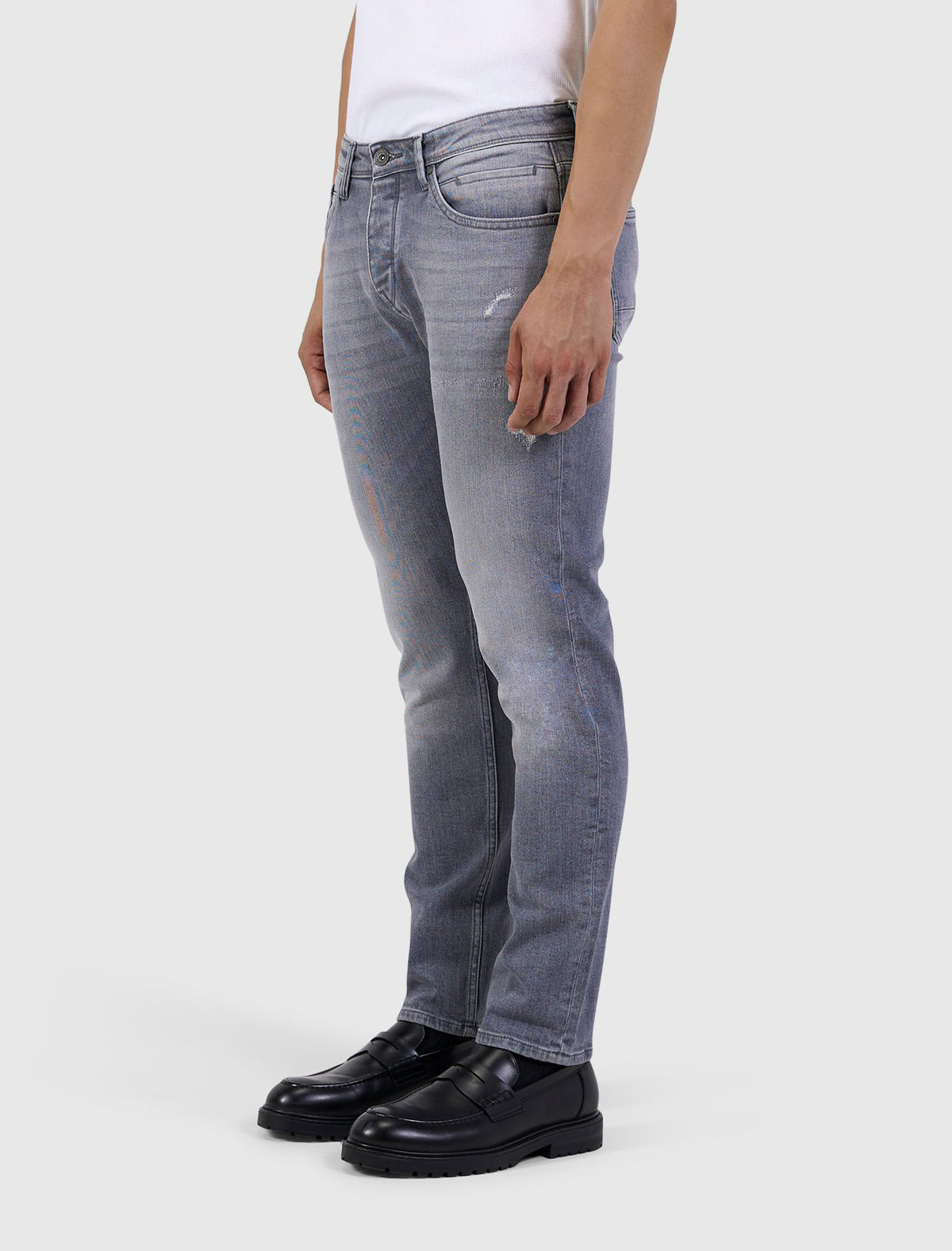 Pure Path The Ryan Slim Fit Jeans- Denim Mid Grey L32