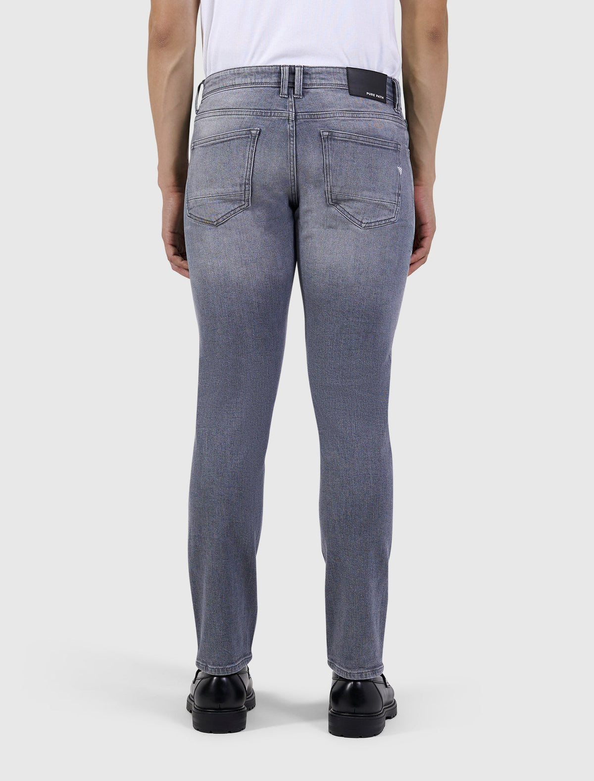 Pure Path The Ryan Slim Fit Jeans- Denim Mid Grey L32
