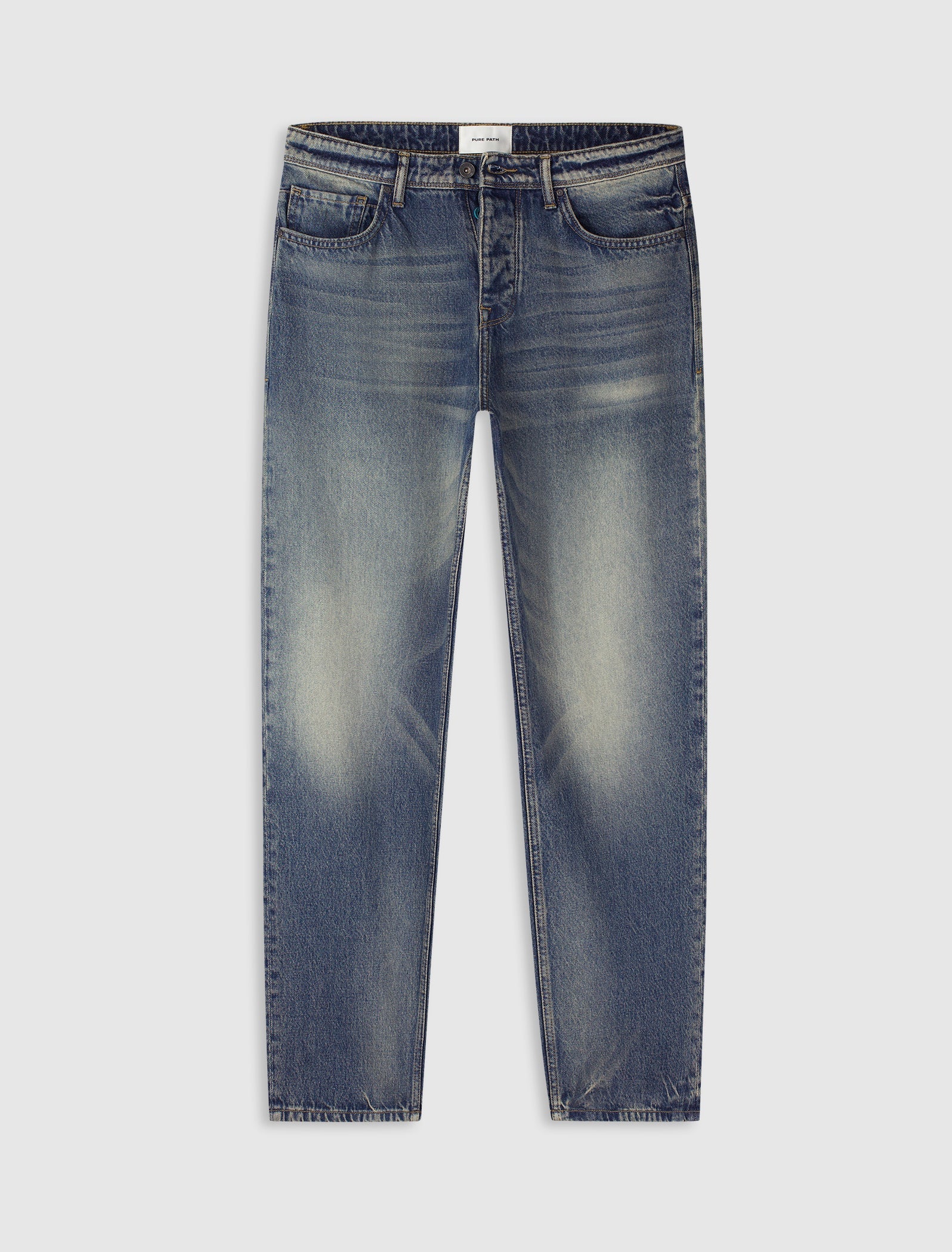 Pure Path The Chase Loose Fit Jeans- Denim Blue Green W1785
