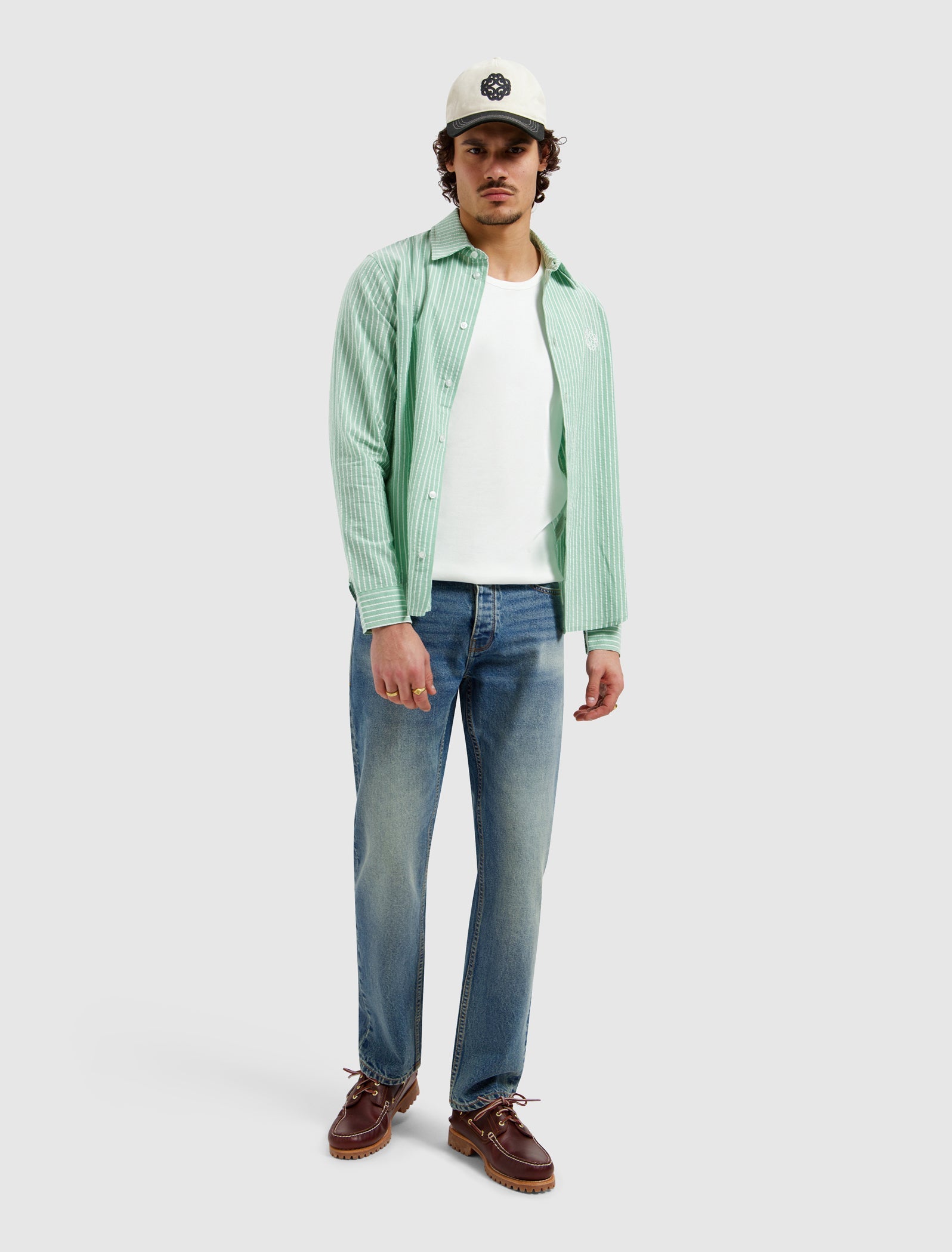 Pure Path The Eric Regular Fit Jeans- Denim Blue Green