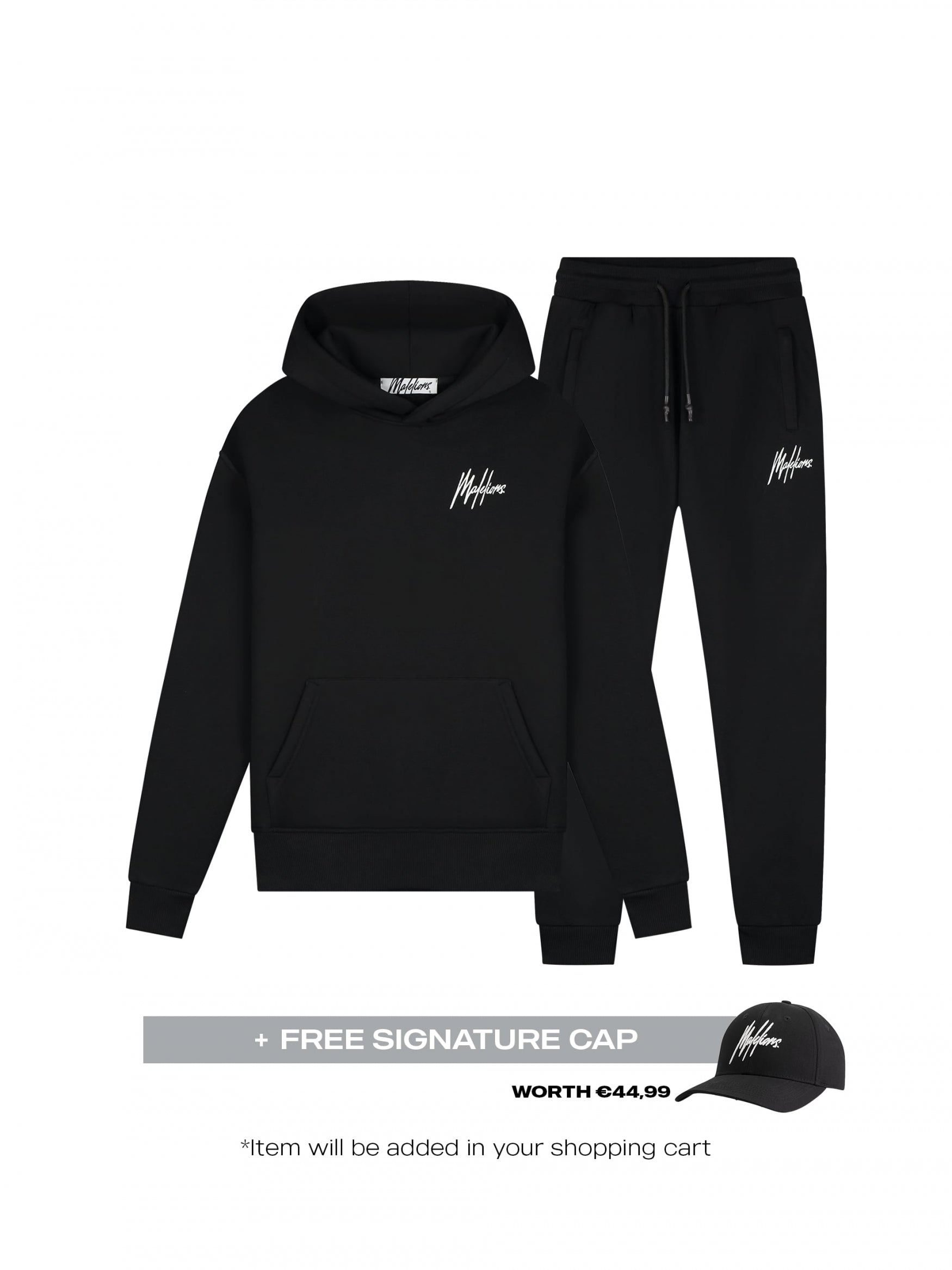 Malelions Dames BF Signature Tracksuit- Black