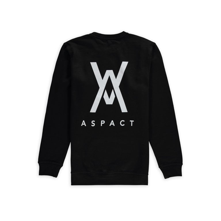 Aspact Back Logo Sweater Zwart