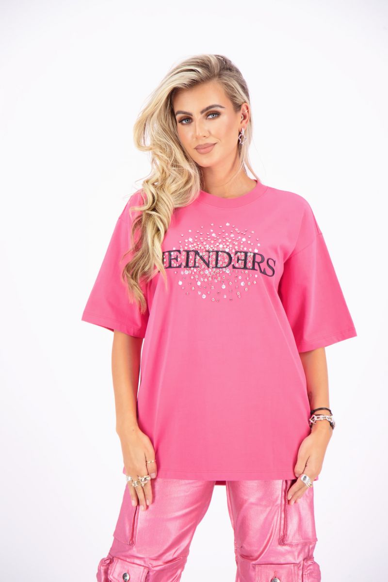 Reinders T-shirt Diamonds Raspberry Pink