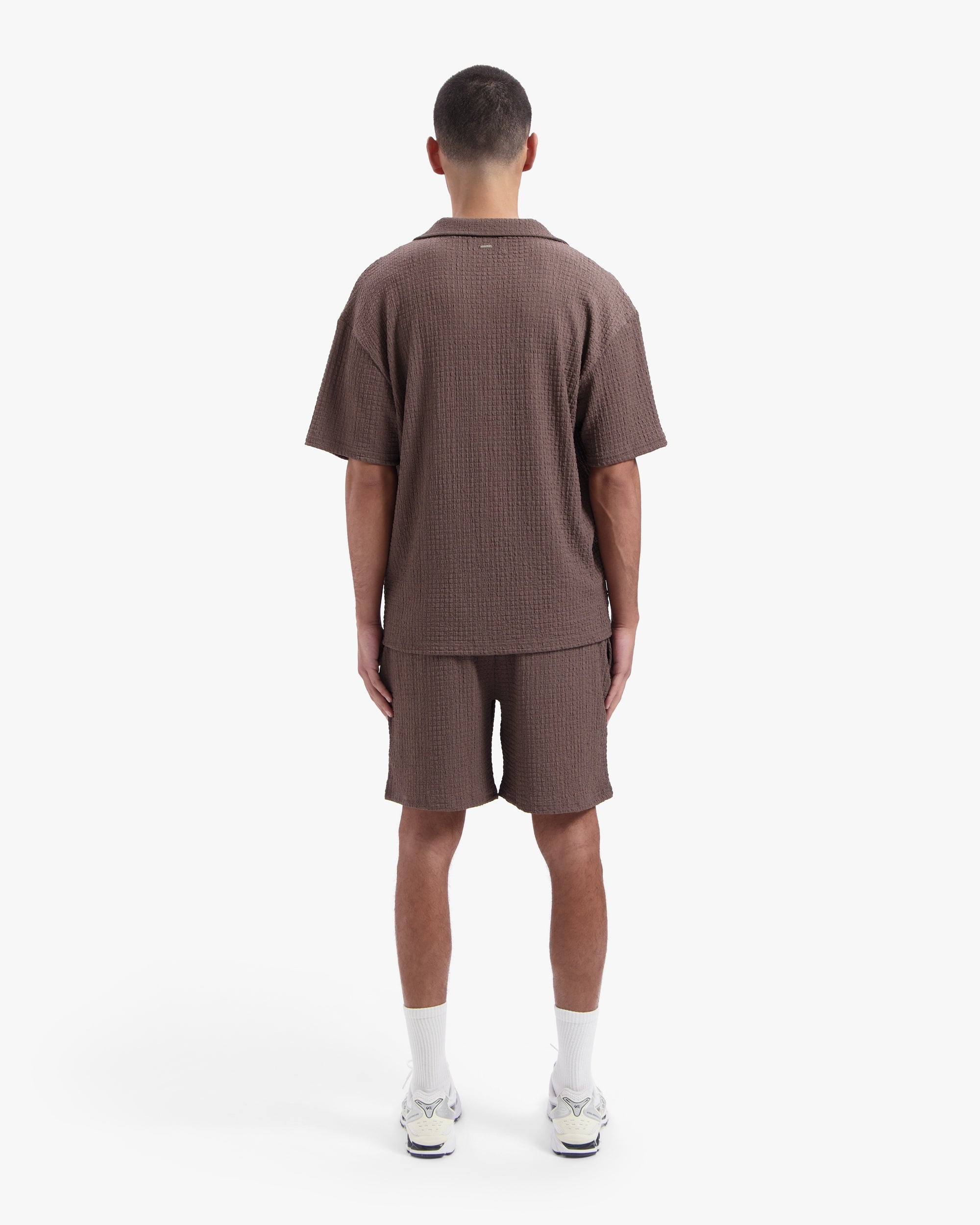 Croyez Zeplin Seersucker Shirt- Brown