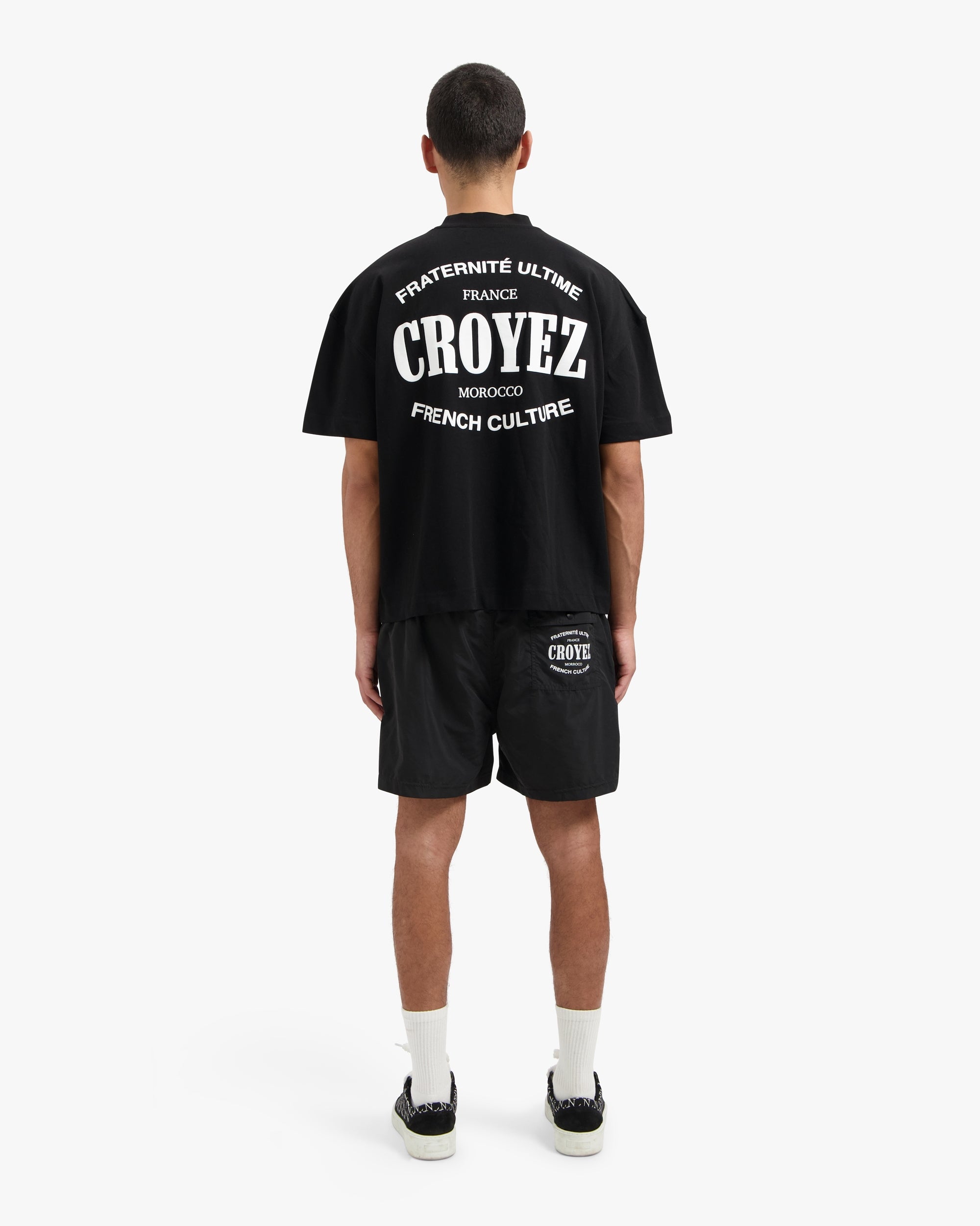 Croyez Stamp Swim Short- Black