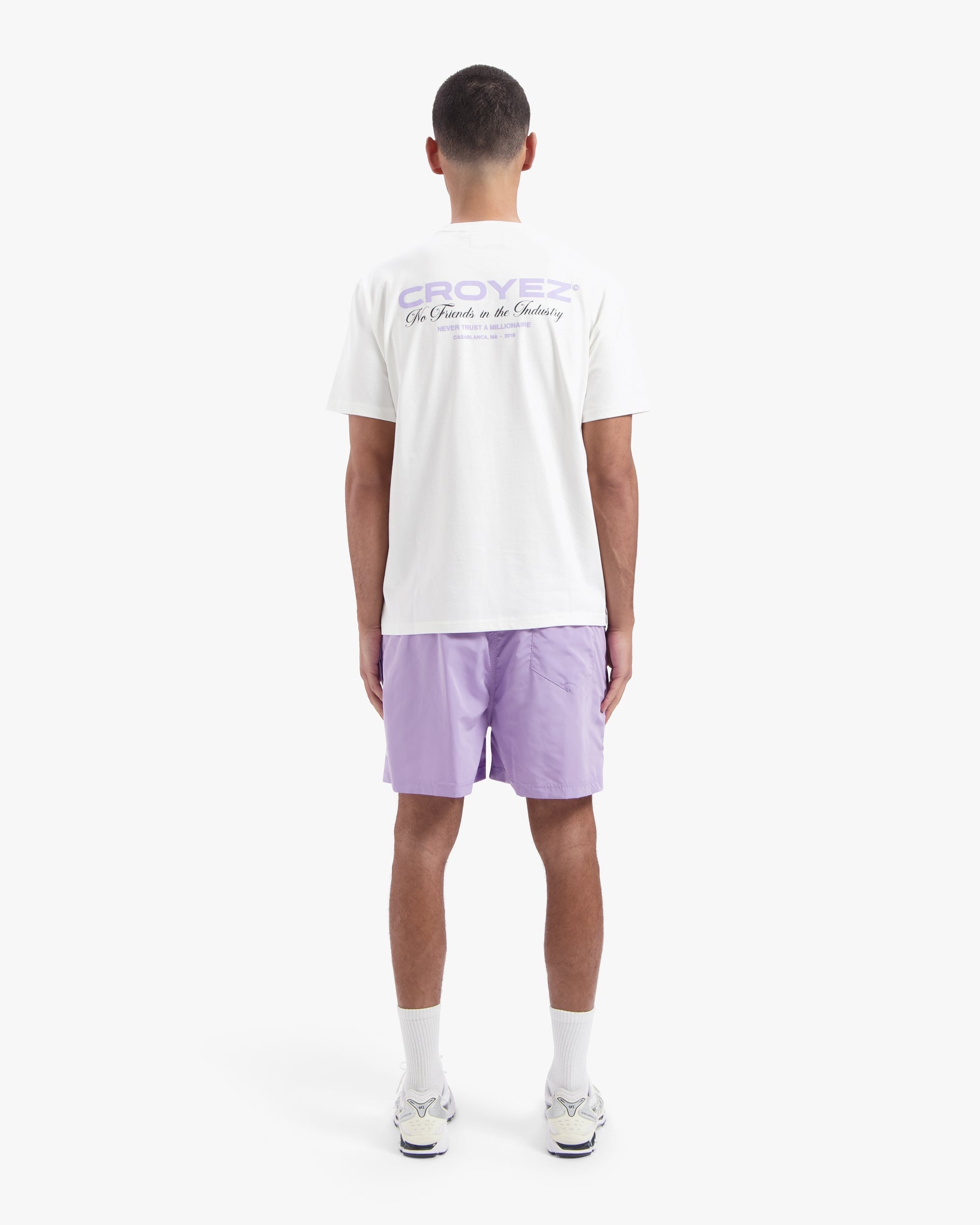 Croyez Artwork T-Shirt- Off White/Lilac