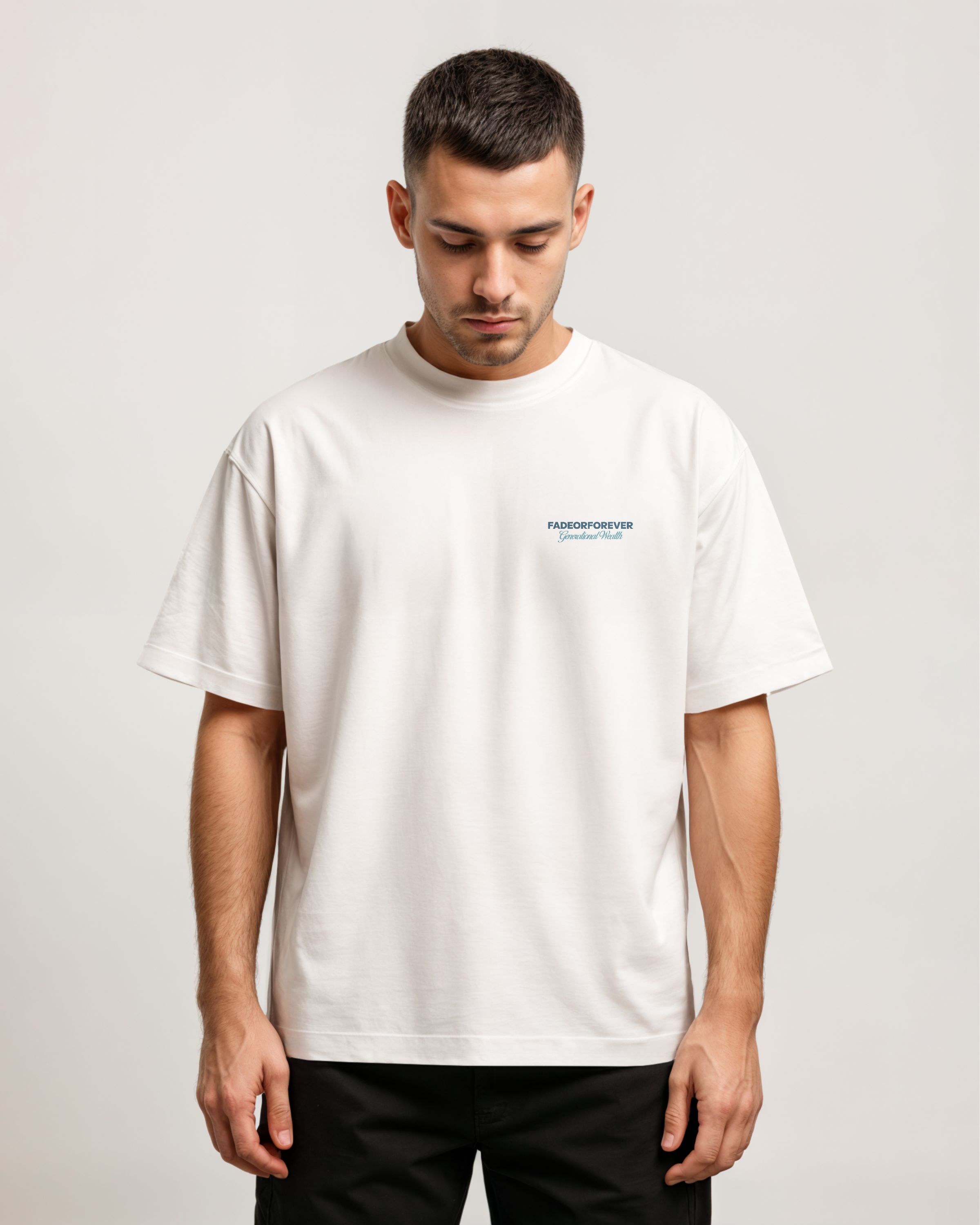 Fade Or Forever Azur T-shirt- White