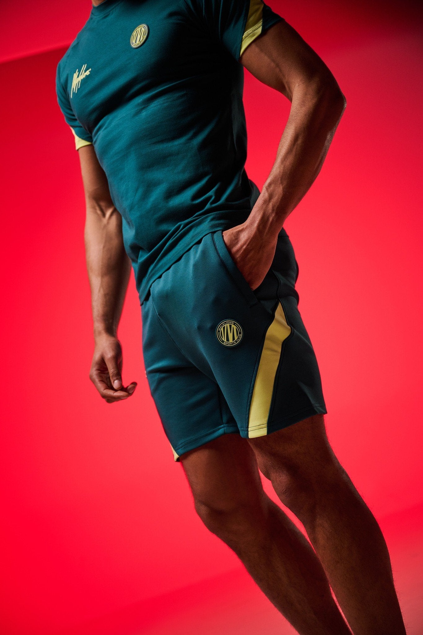 Malelions Sport Pre-Match Short Teal - Lime