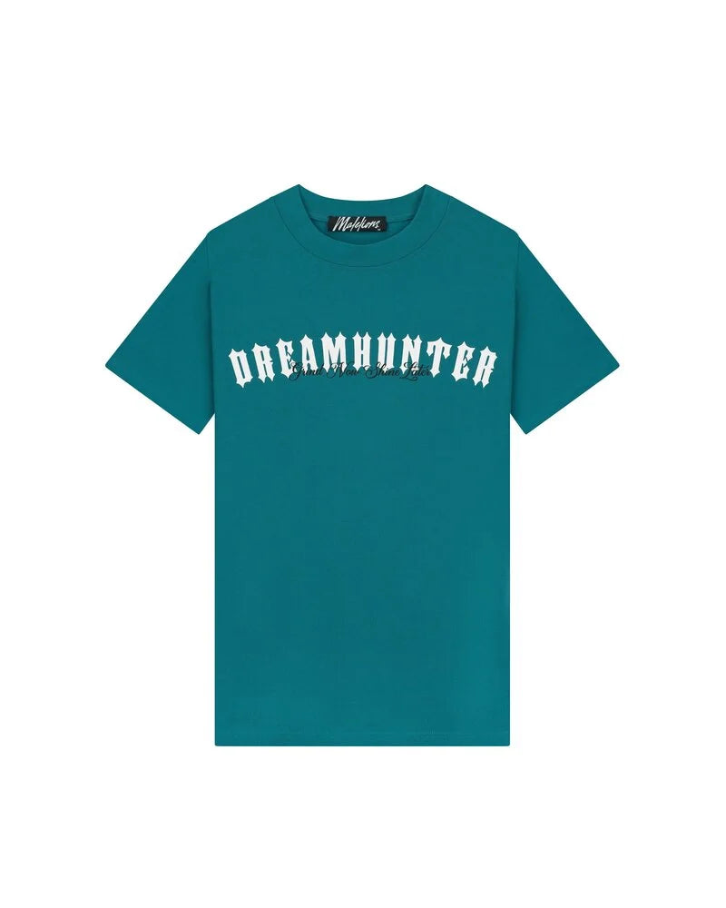 Malelions Dreamhunter T-shirt Teal - Wit