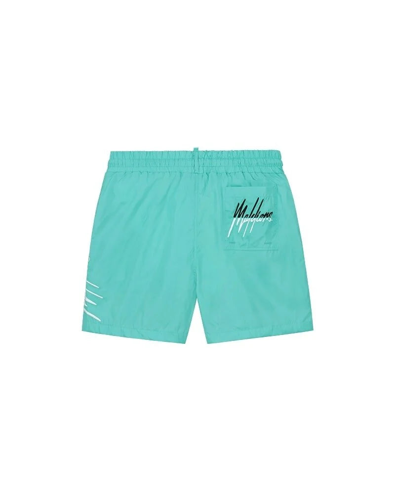 Malelions Split Swim Short Turquoise/Black