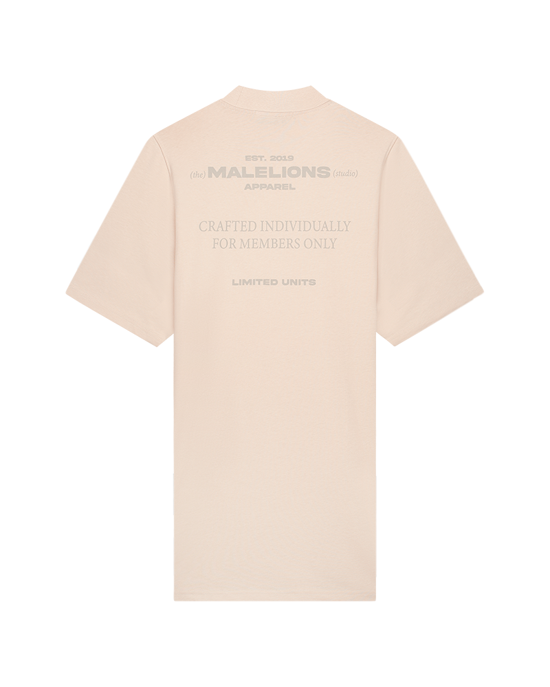 Malelions Dames Members T-shirt Dress Beige