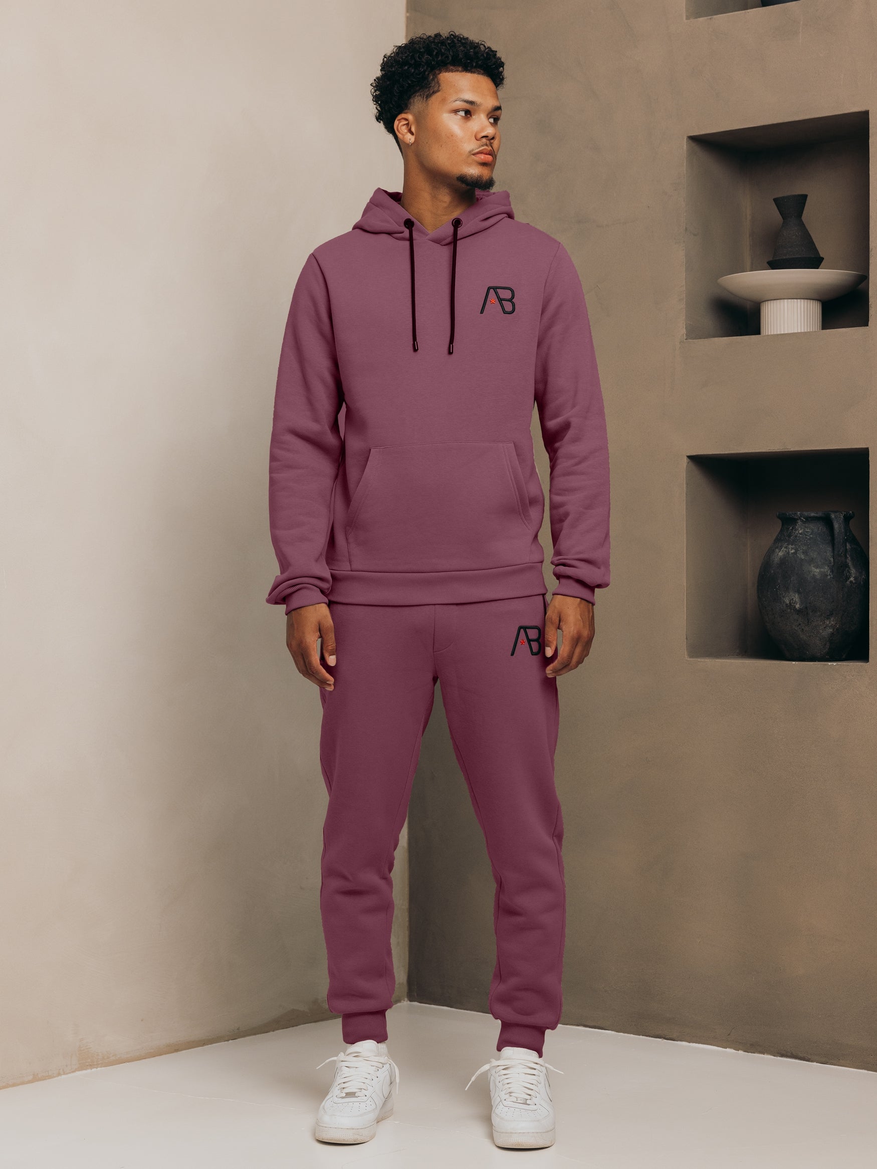 Ab Lifestyle Essential Hoodie- Eggplant