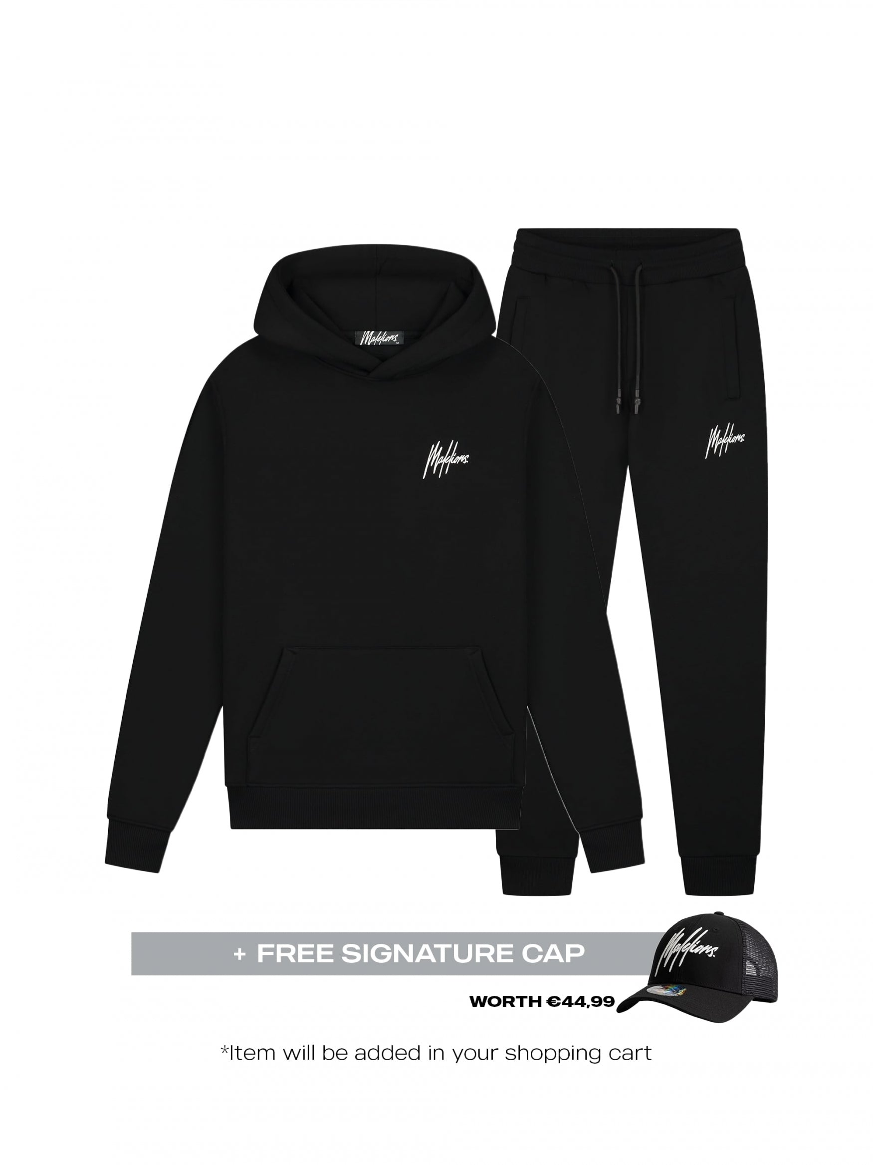 Malelions BF Signature Tracksuit- Black