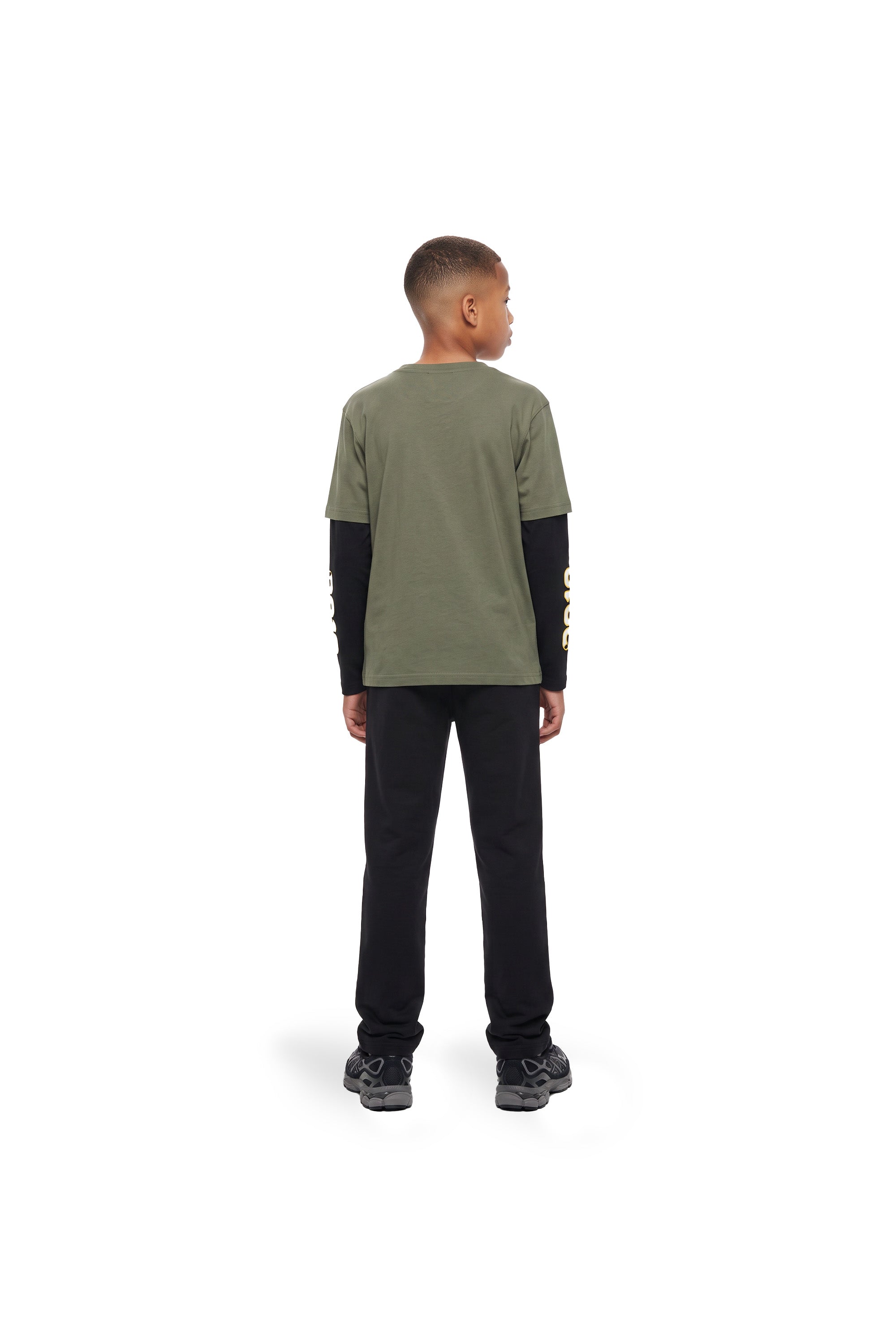 Malelions Junior College Double Layered Longsleeve T-Shirt - Dark Olive