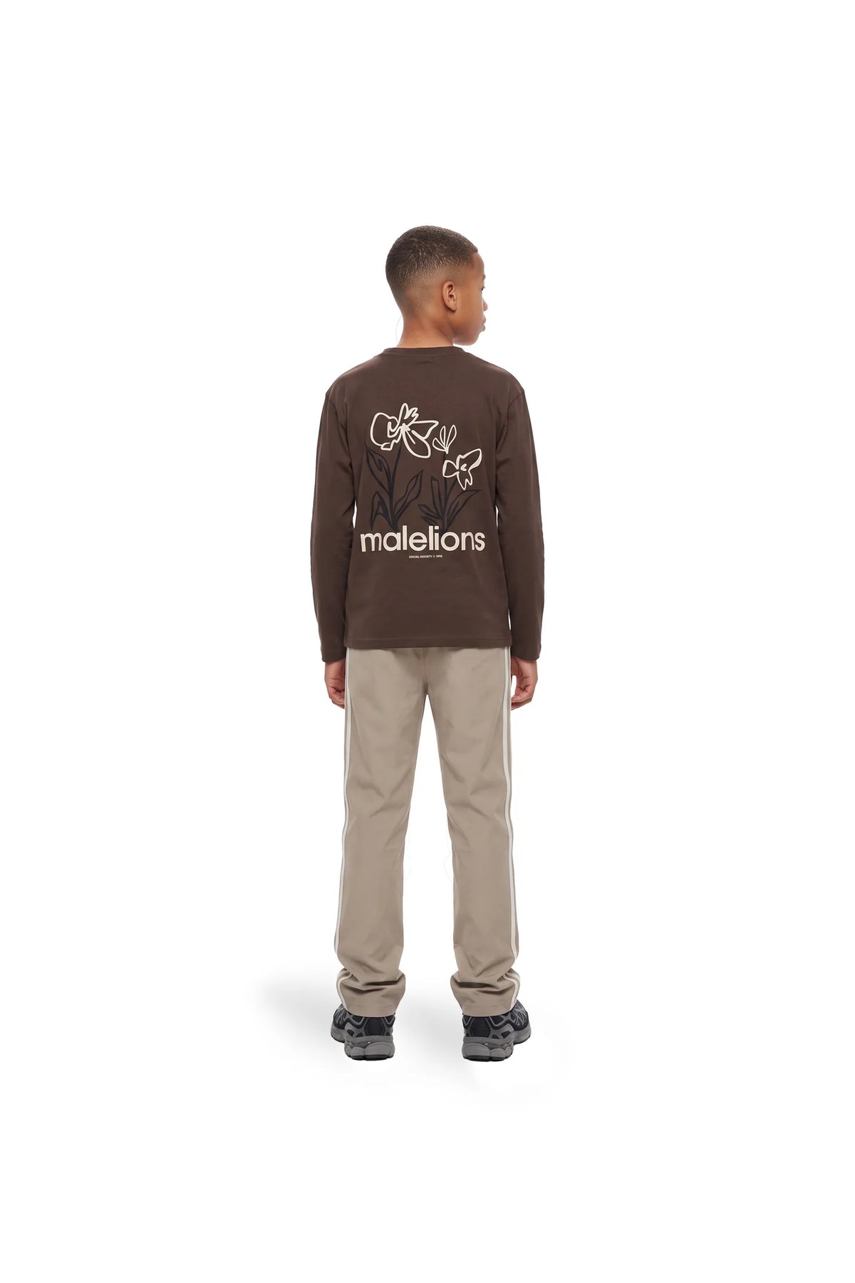 Malelions Junior Relaxed Flower Longsleeve - Brown