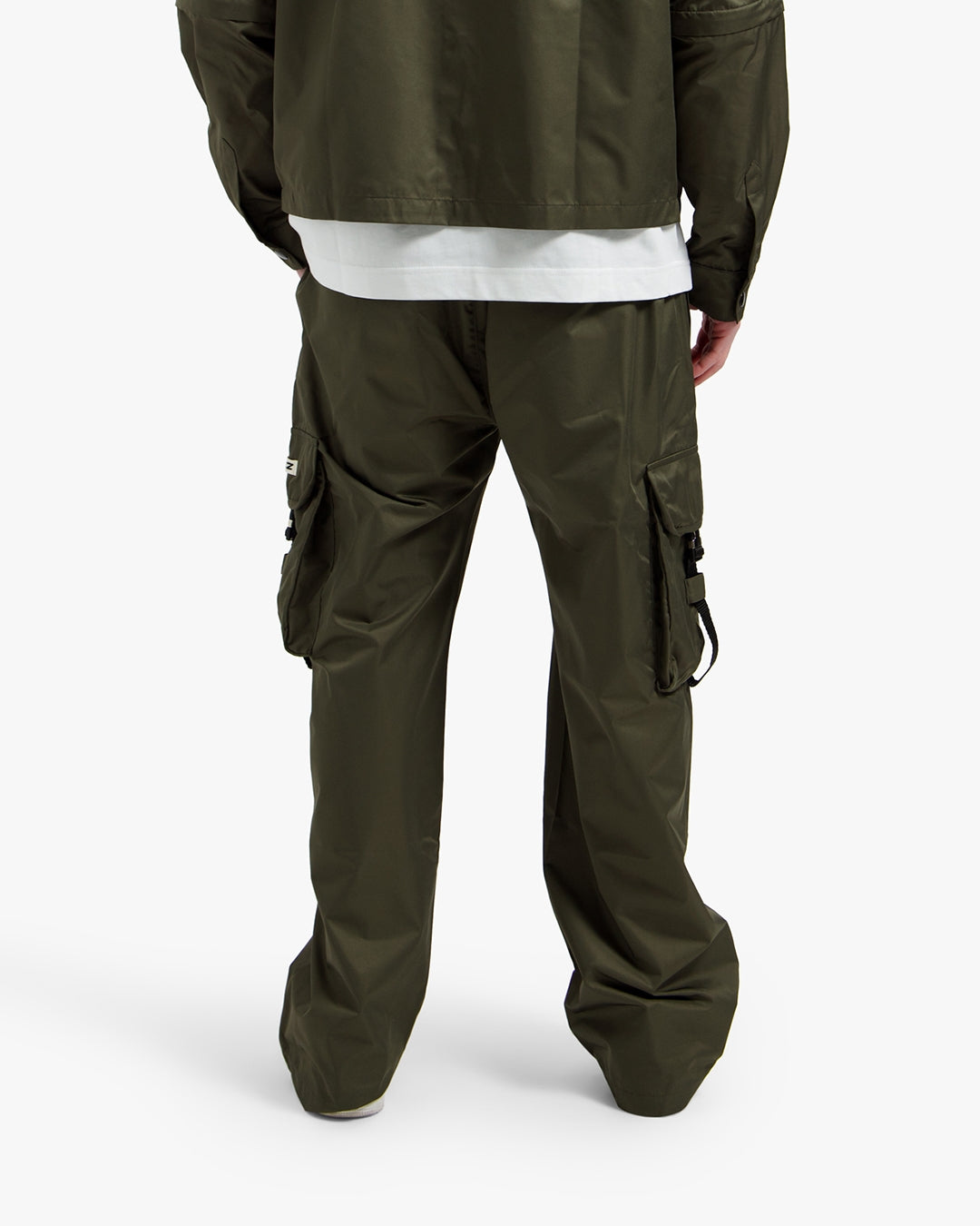 Croyez Etiquette Nylon Pants- Dusty Olive