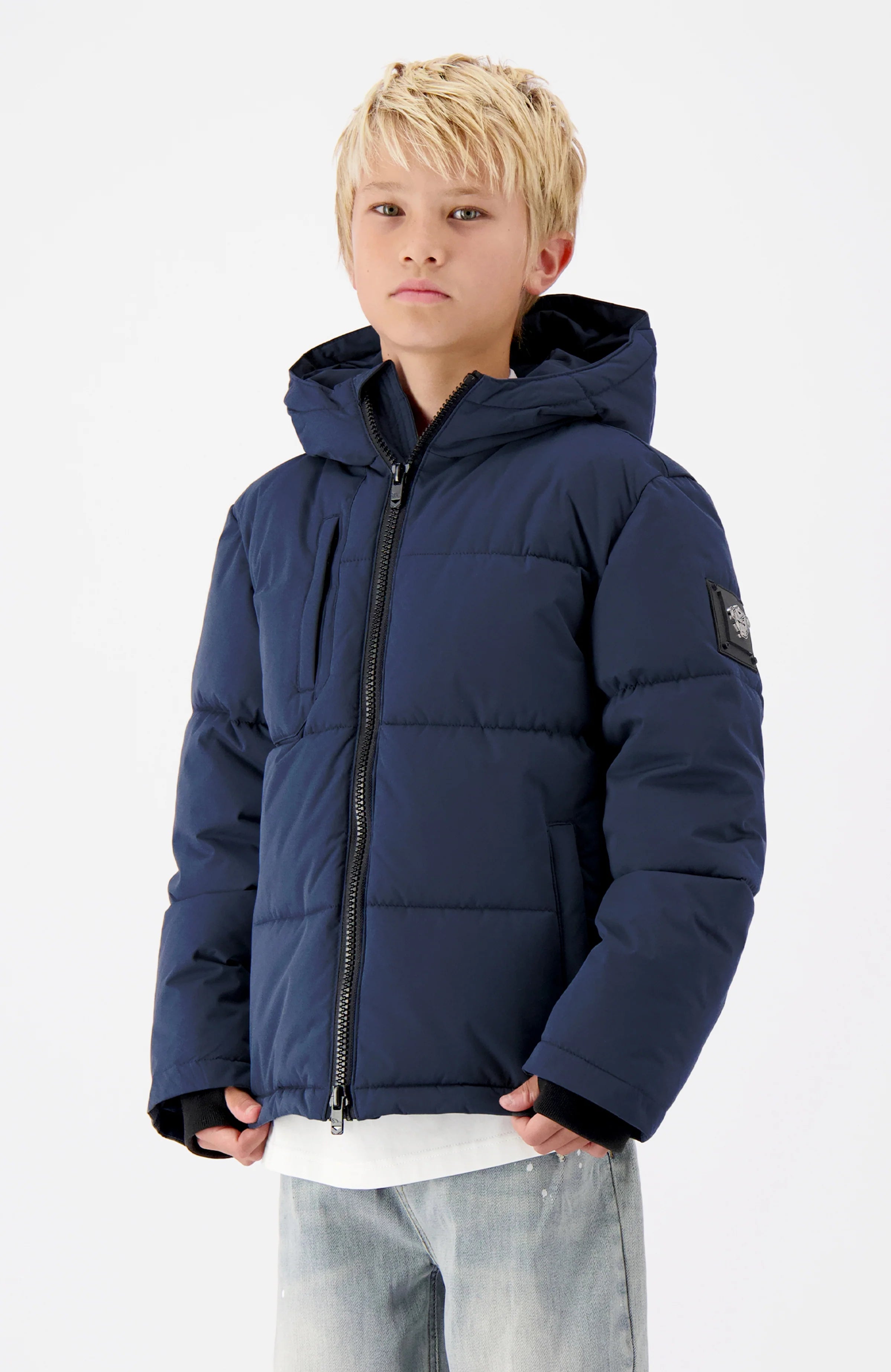 Black Bananas Junior Sonik Plate Jacket- Navy