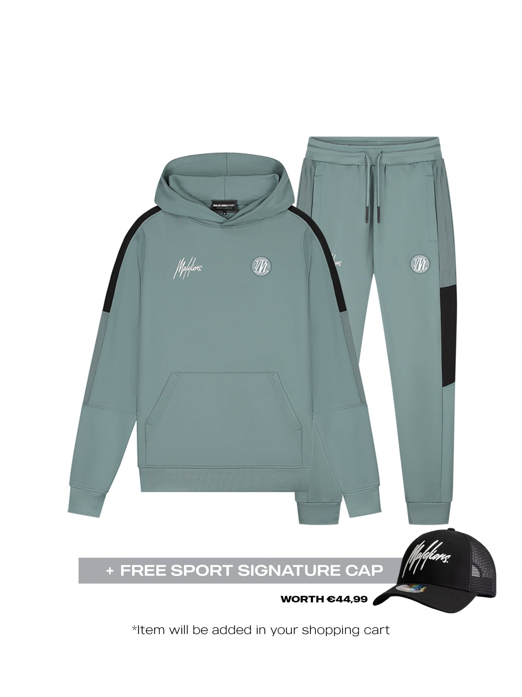 Malelions BF Sport Transfer Hooded Tracksuit- Artic