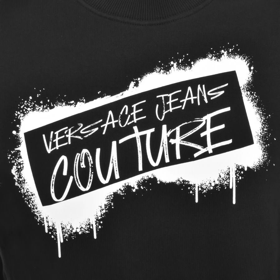 Versace Jeans Couture Graffiti Sweater Zwart
