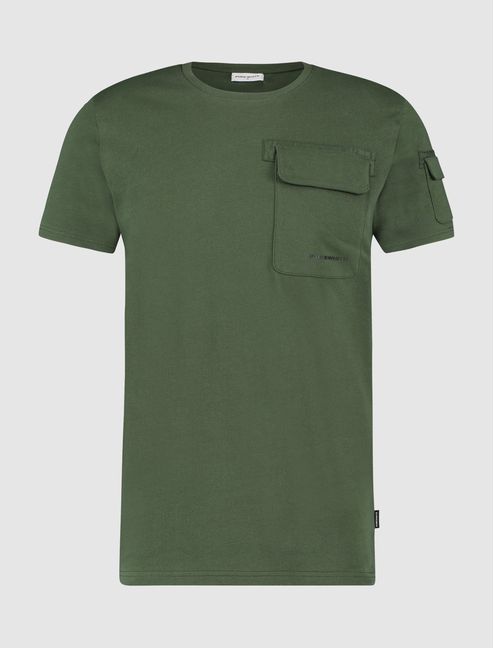 Purewhite T-shirt Pocket Groen
