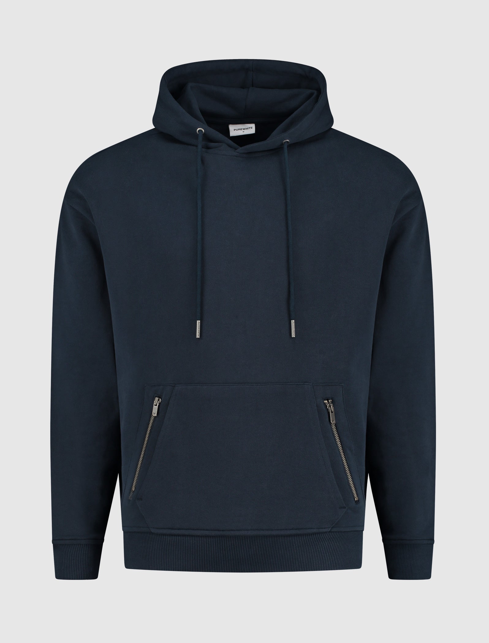 Purewhite Easy Relaxed Fit Hoodie Donker Blauw