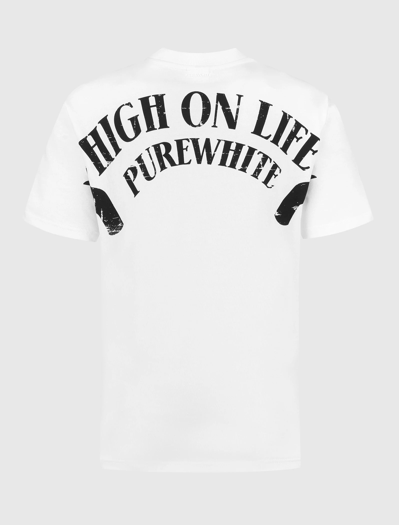 Purewhite High On Life T-shirt Wit