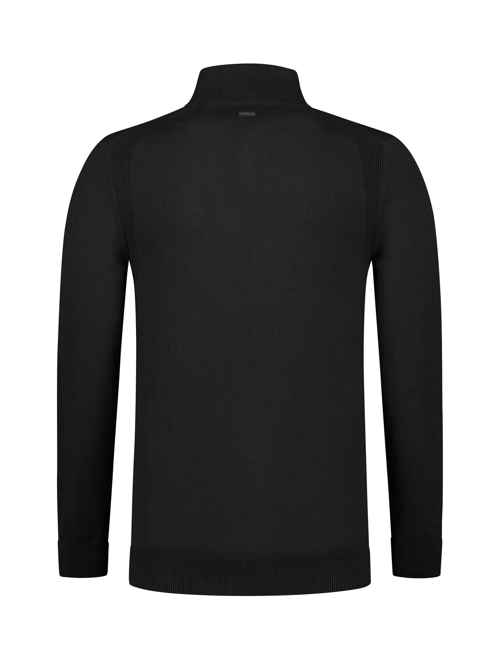 Purewhite Raglan Knit Halfzip Sweater Zwart