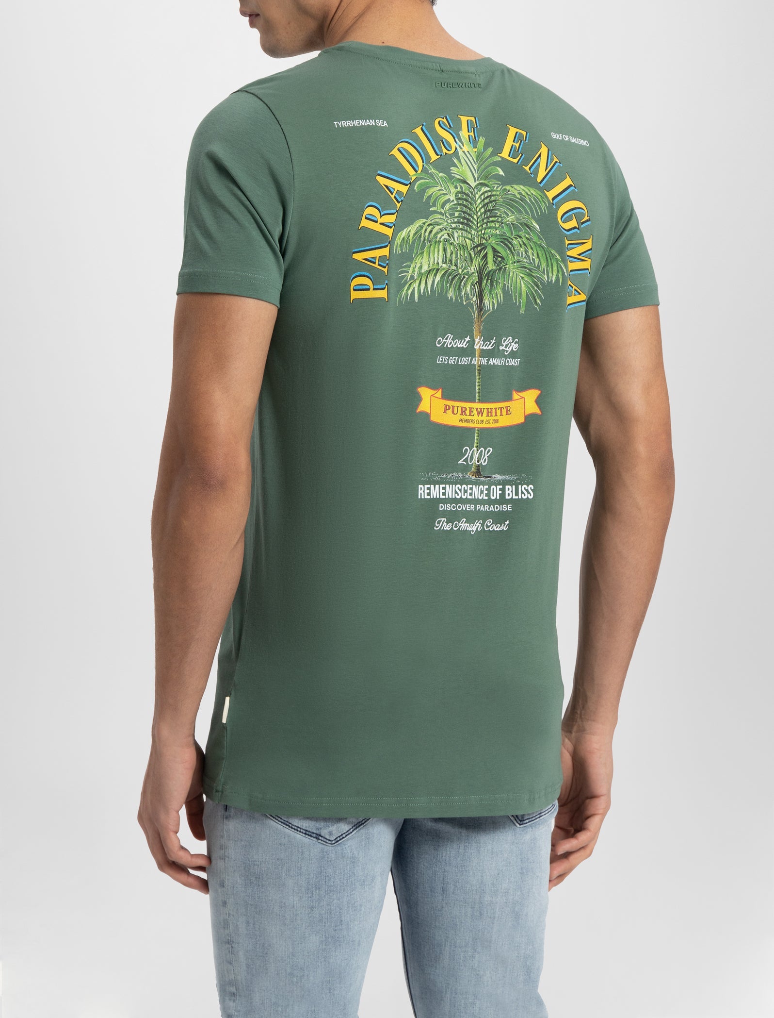 Purewhite Paradise Enigma T-shirt Forest Green