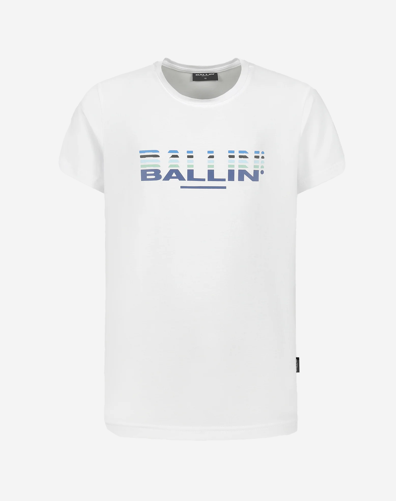 Ballin Kids T-shirt Stacked Logo's Wit
