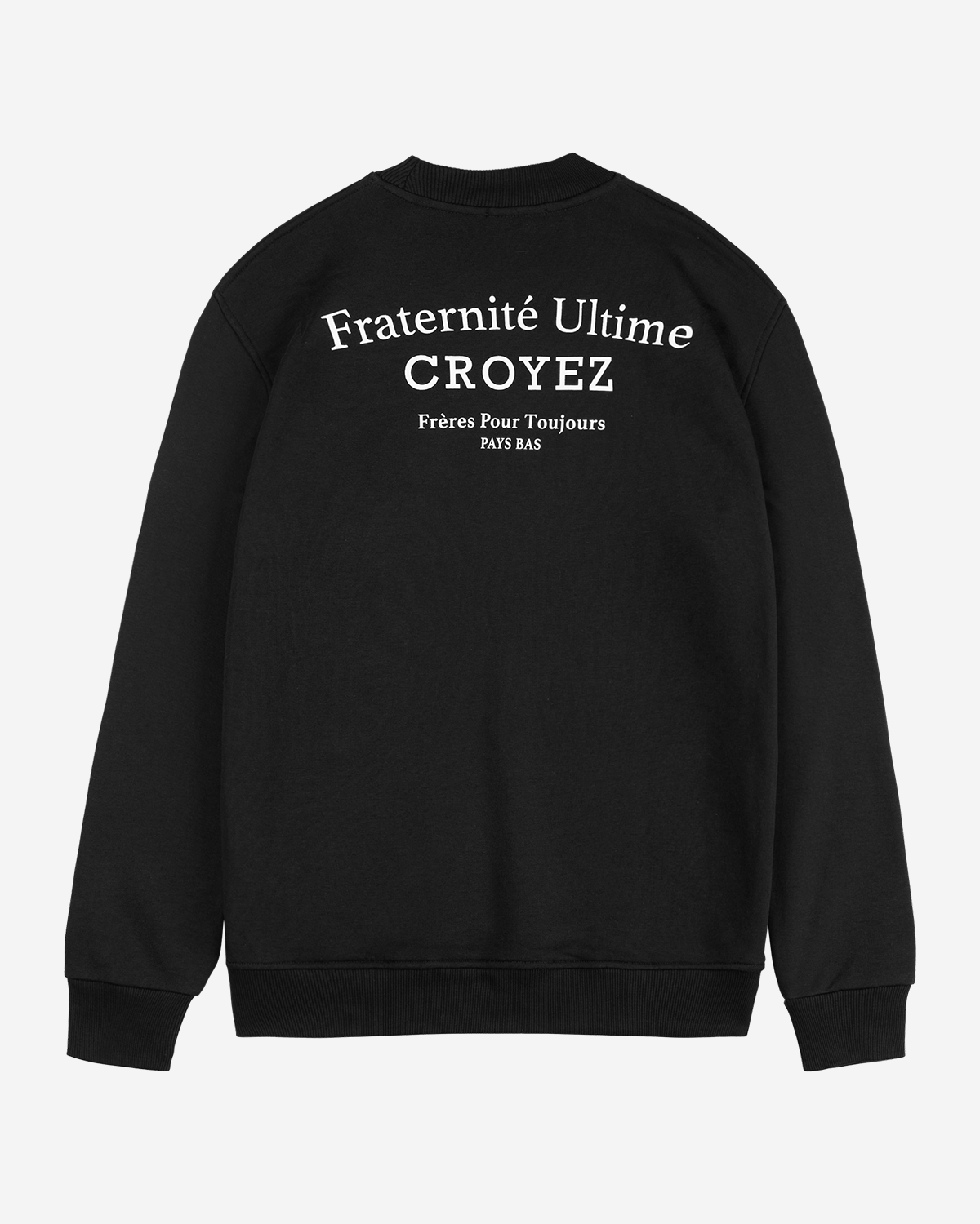 Croyez Fraternité Sweater Zwart - Wit