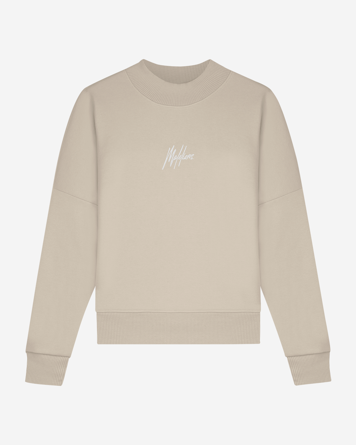 Malelions Dames Brand Sweater Taupe