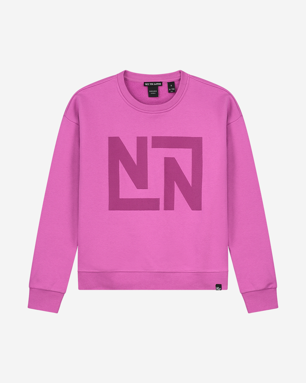 Nik&Nik Penny Logo Sweater Cherry Roze