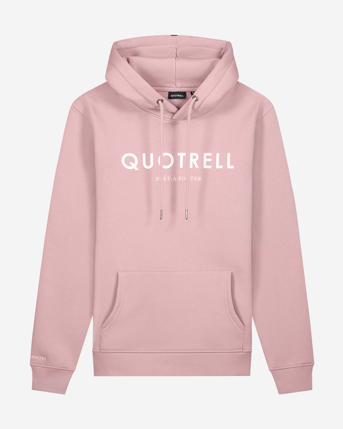 Quotrell Basic Hoodie Mauve - Wit