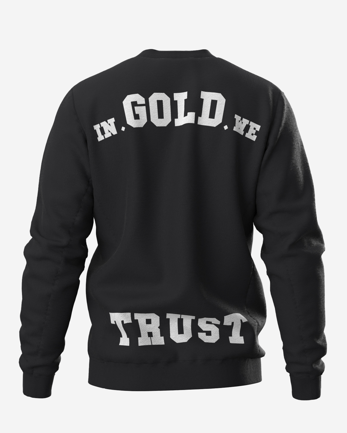 In Gold We Trust Sweater The Slim Zwart