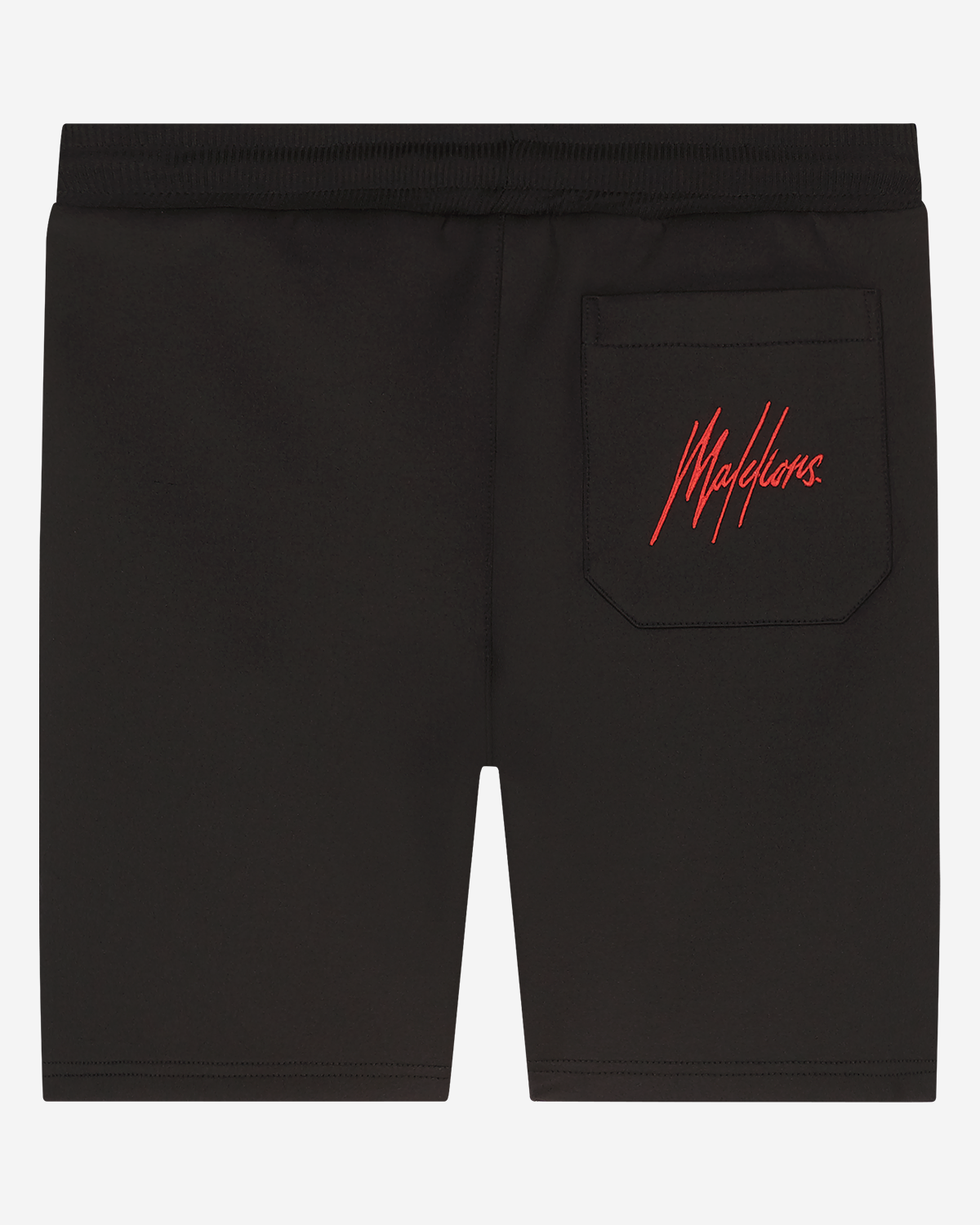 Malelions Junior Sport Striker Short Zwart - Neon Rood