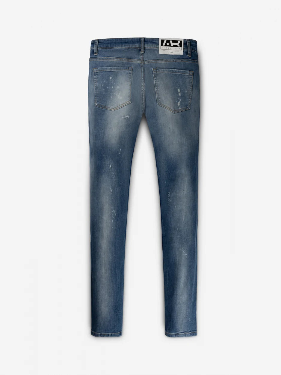 AB Lifestyle Slim Denim Jeans Licht Blauw Washed