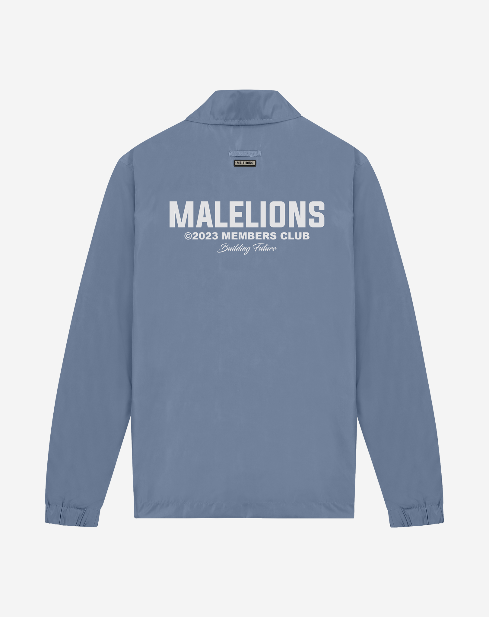 Malelions Members Club Coach Jacket Steen Blauw