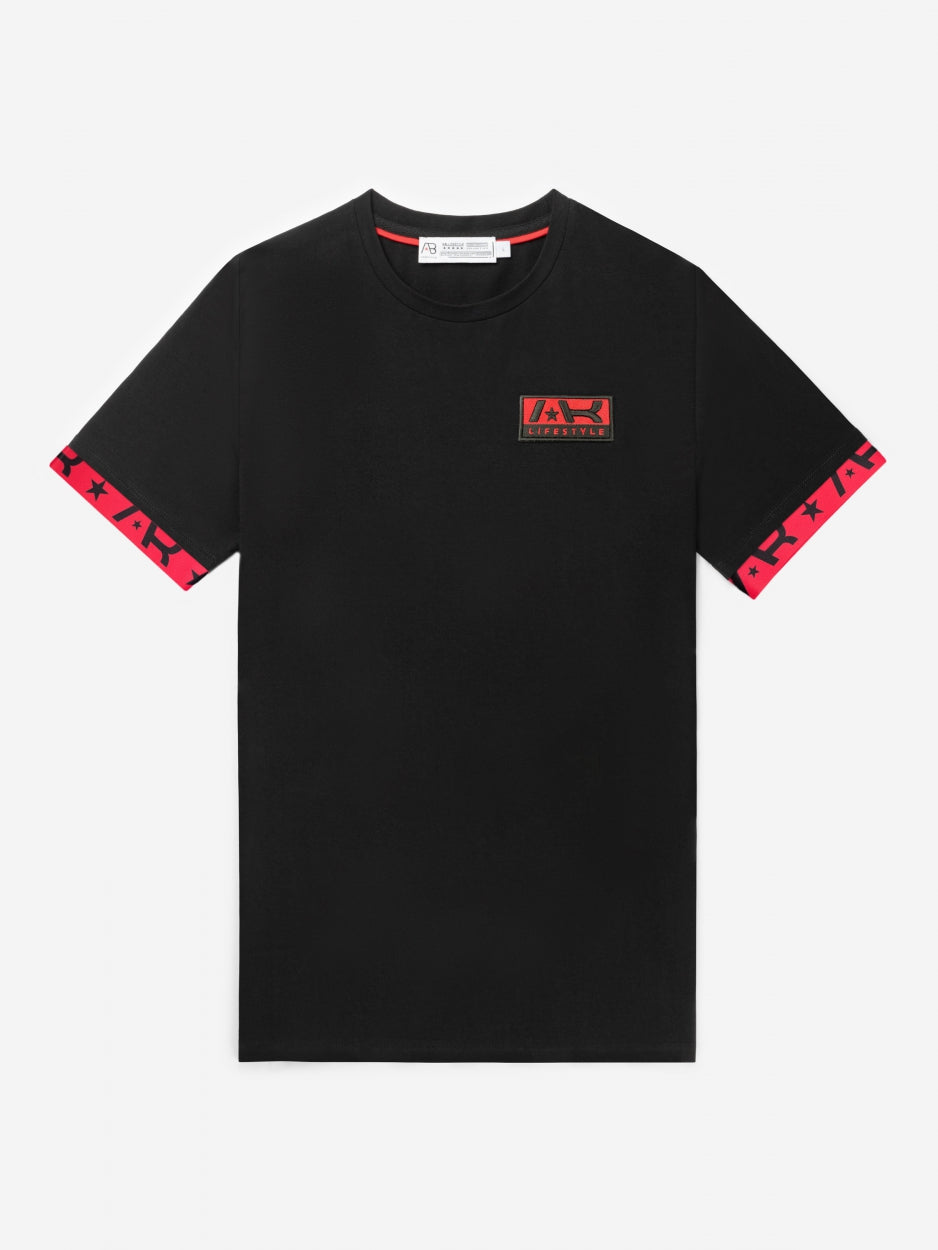 AB Lifestyle Neon Flag T-Shirt Black/Fiery