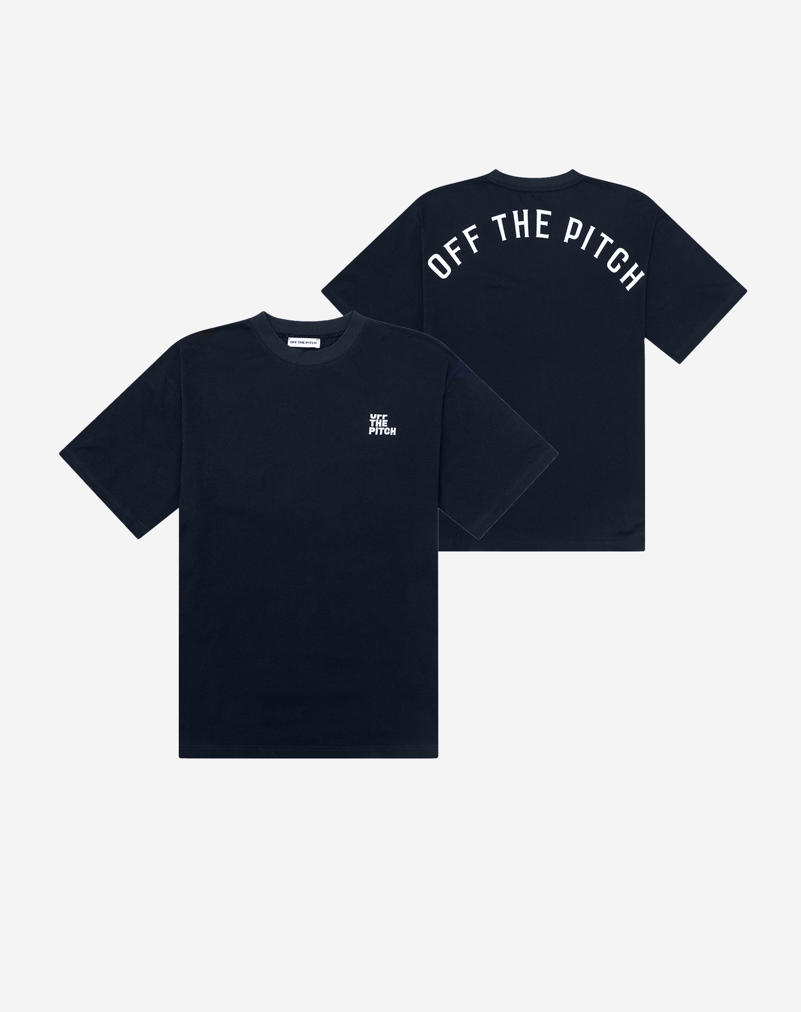 Off The Pitch Loose Fit Pitch T-shirt Midnight Donker Blauw
