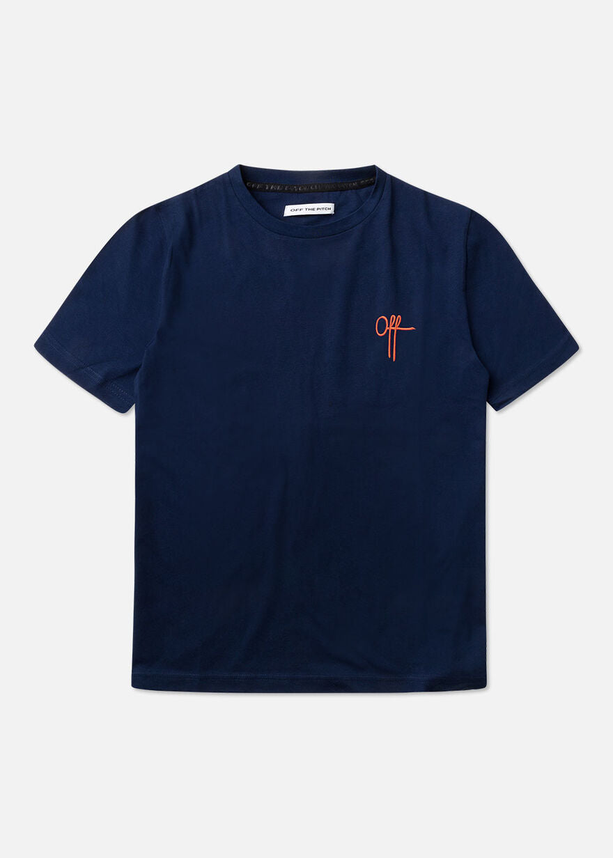 Off The Pitch Oslo Regular T-shirt Donker Blauw