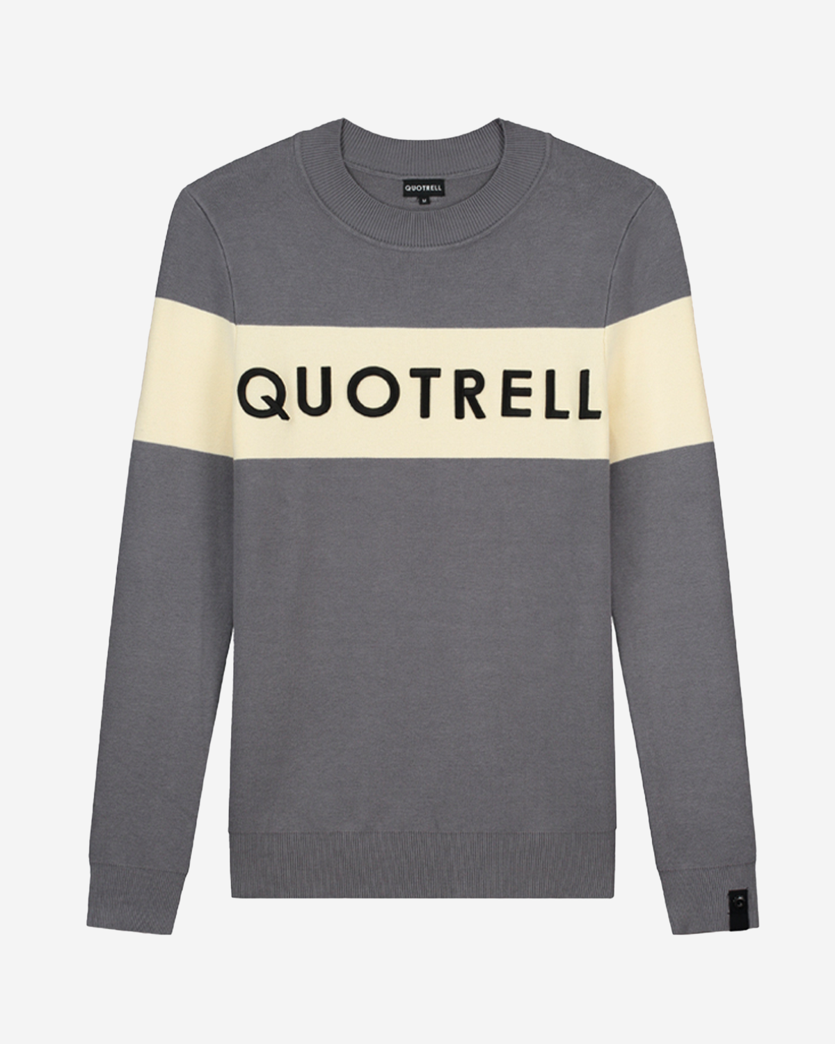 Quotrell Manchester Sweater Antraciet - Off White