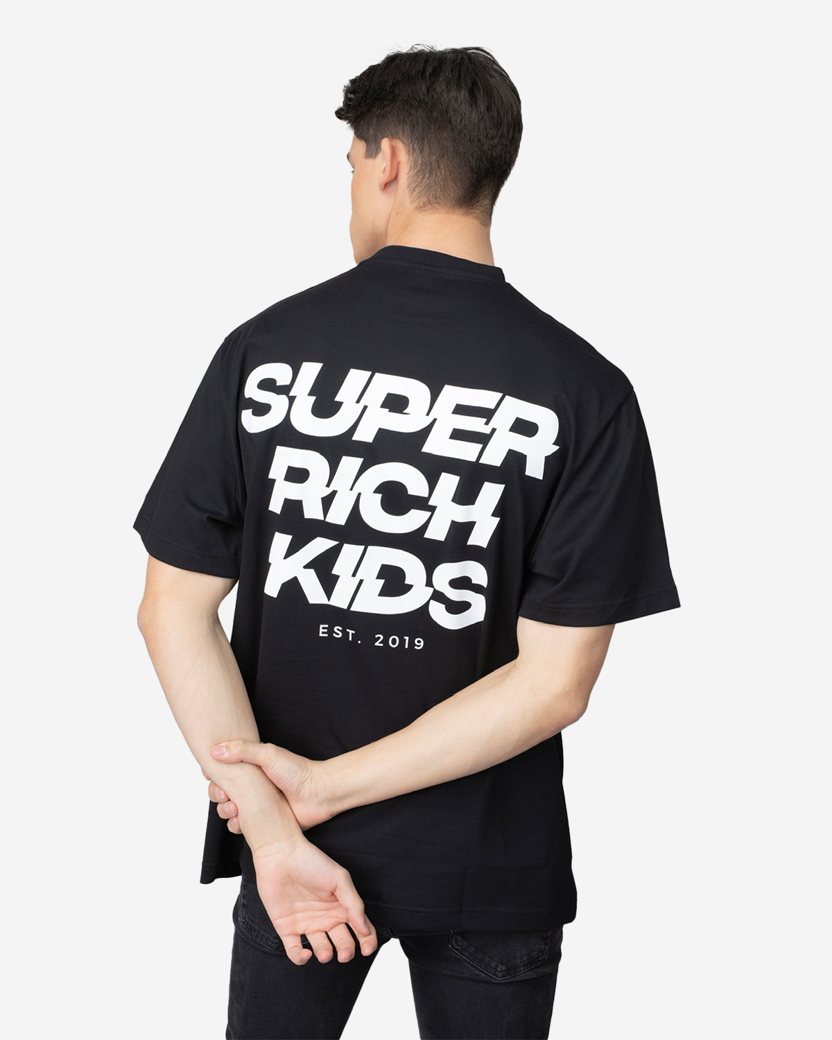 Super Rich Kids Dollar T-shirt Zwart