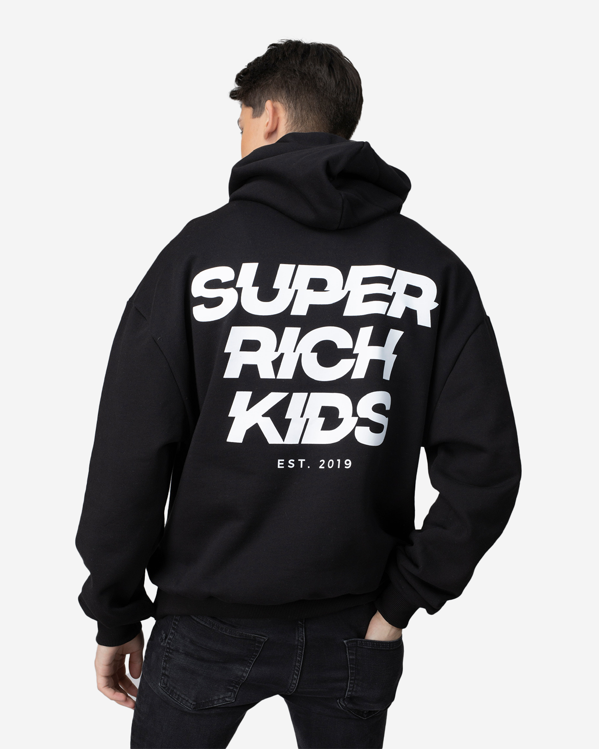 Super Rich Kids Dollar Hoodie Zwart