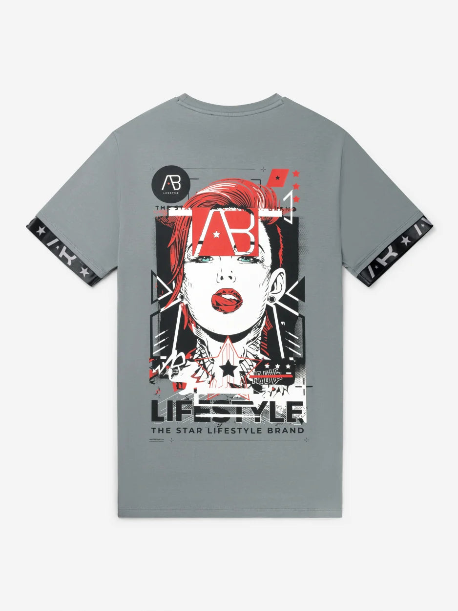 AB Lifestyle Bonnie & Pride T-Shirt Donker Grijs