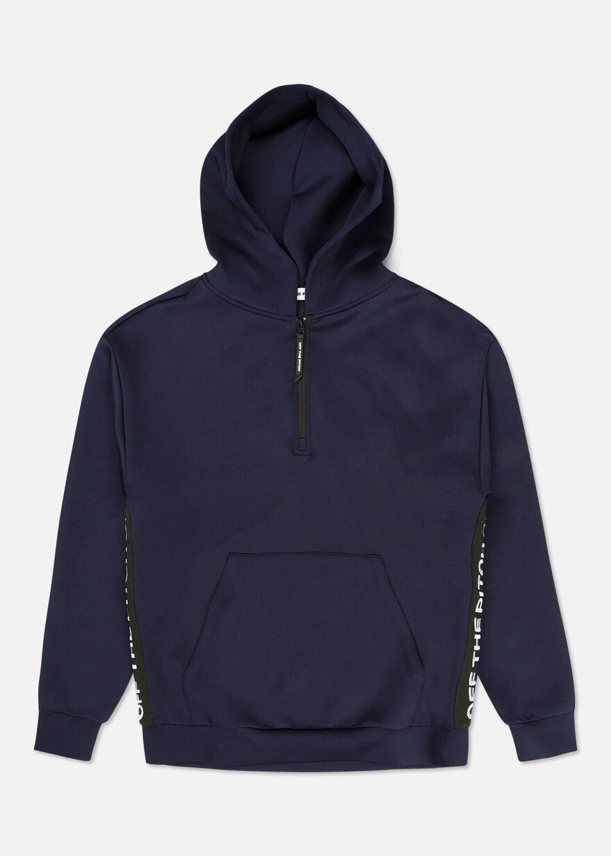Off The Pitch The Soul Halfzip Hood Blauw