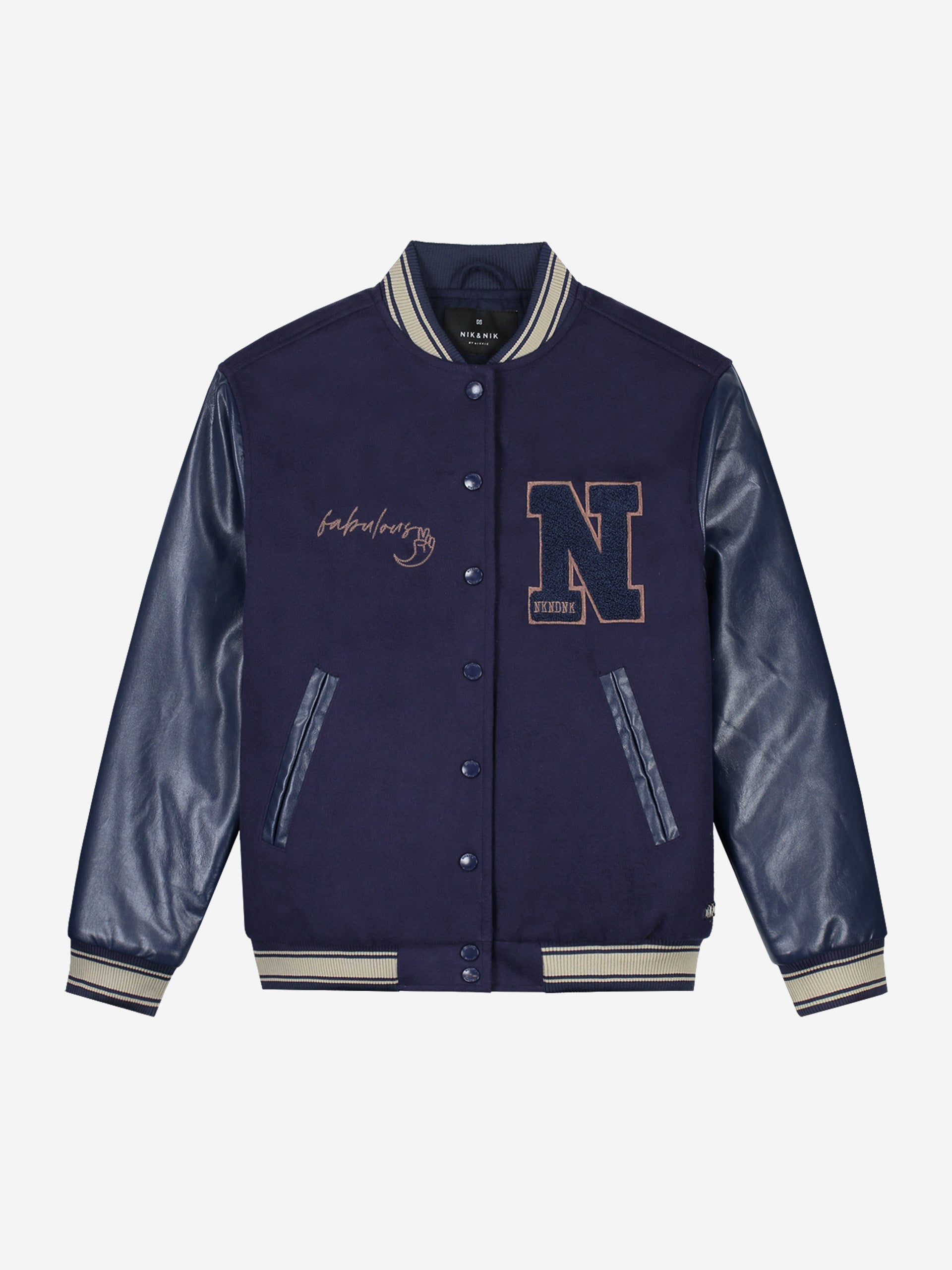 Nik&Nik Athletic Jacket Royal Blauw