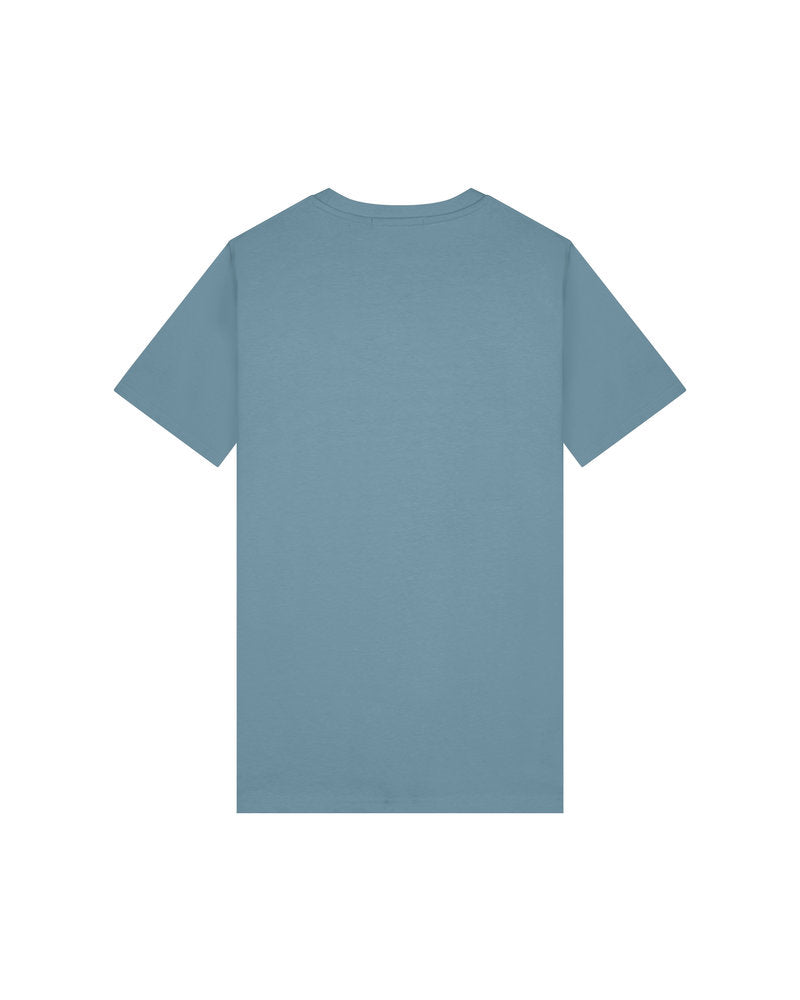 Malelions Logo T-shirt Smoke Blauw