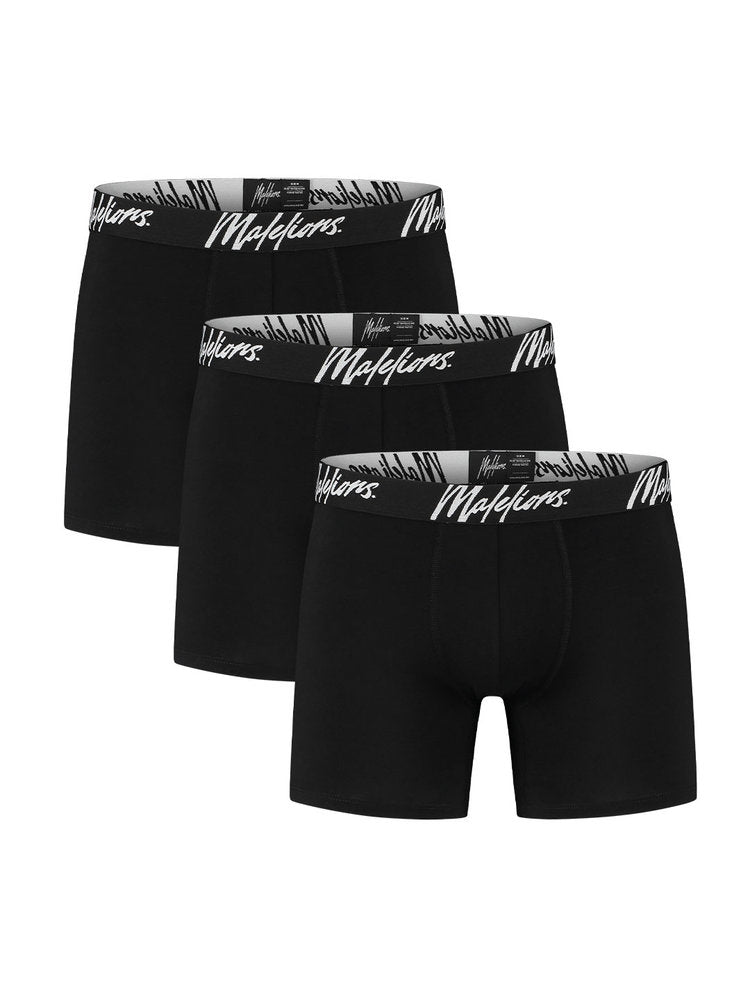 Malelions Men Boxer 3-Pack Zwart - Wit